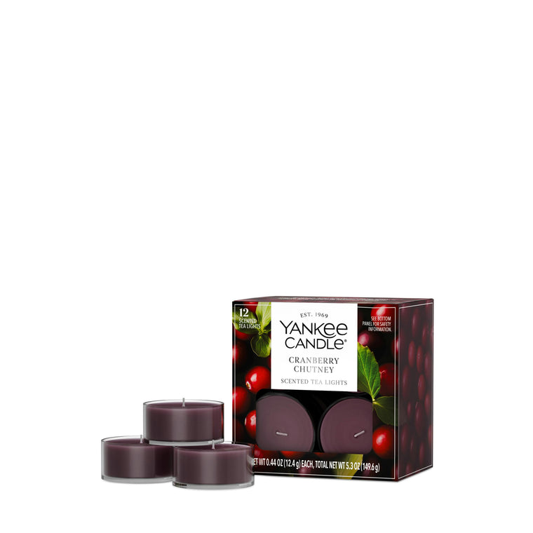 Cranberry Chutney Scented Tea Light Candles N4