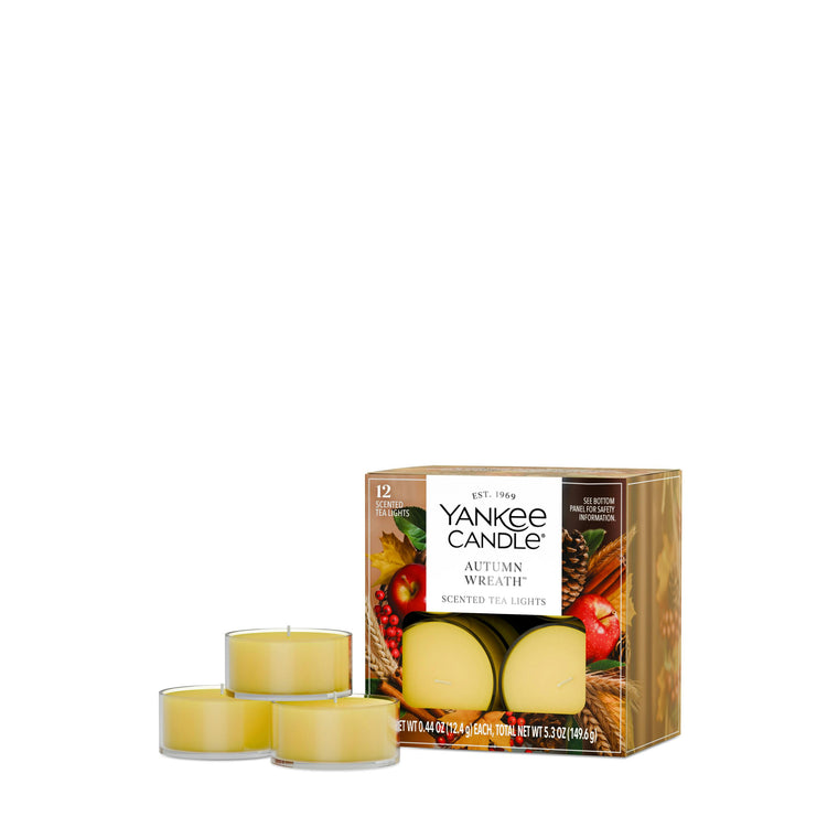 Autumn Wreath™ Scented Tea Light Candles F4