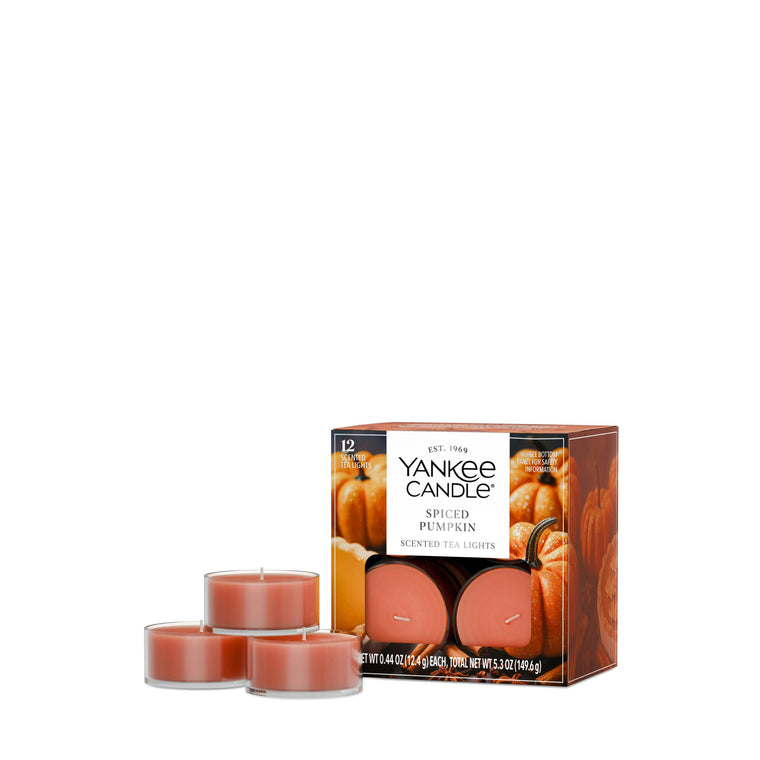 Spiced Pumpkin Scented Tea Light Candles B4