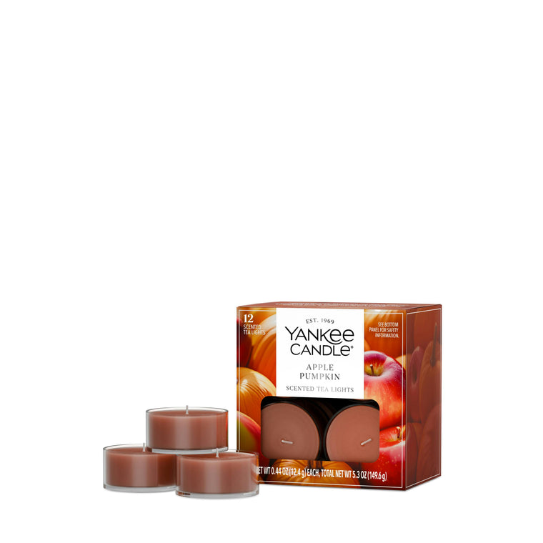 Apple Pumpkin Scented Tea Light Candles A0