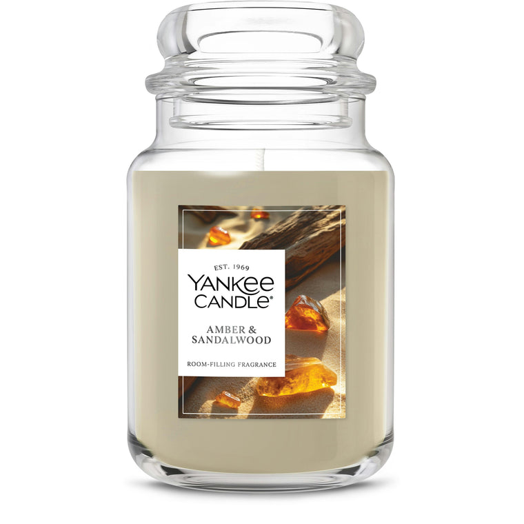 Amber & Sandalwood Original Large Jar Candle W9