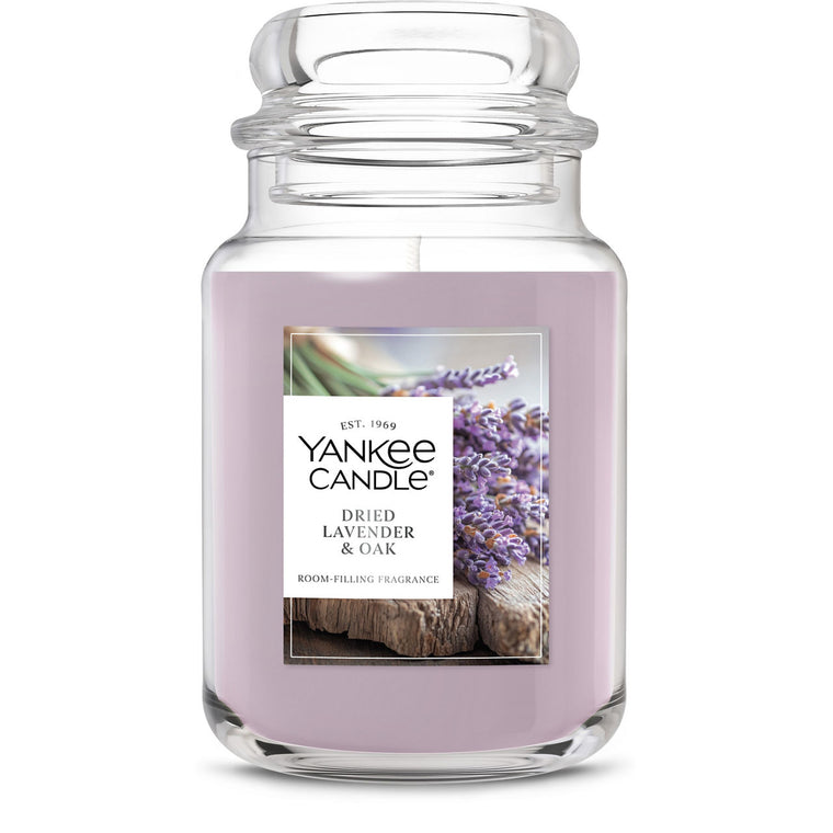 Dried Lavender & Oak Original Large Jar Candle W1