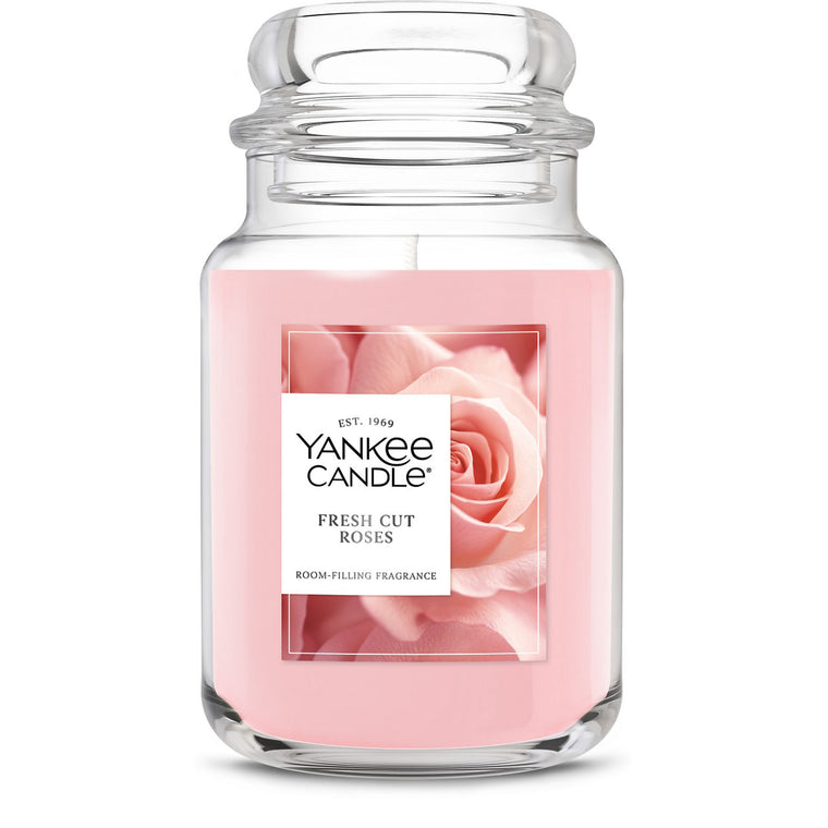 Fresh Cut Roses Original Large Jar Candle D4