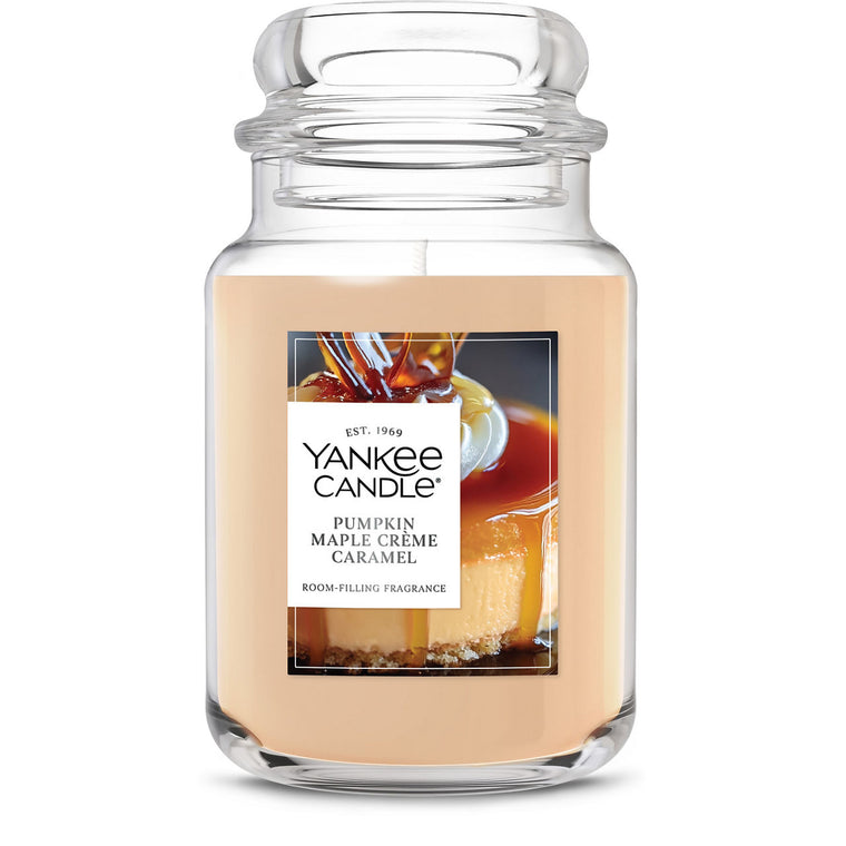 Pumpkin Maple Crème Caramel Original Large Jar Candle C9