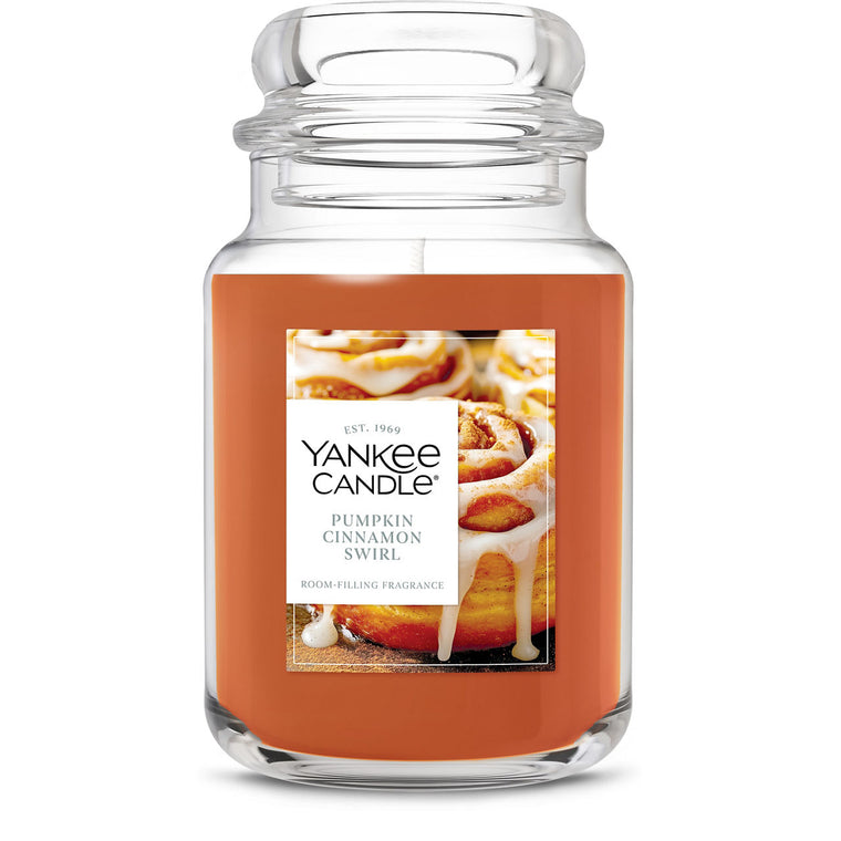 Pumpkin Cinnamon Swirl Original Large Jar Candle P1