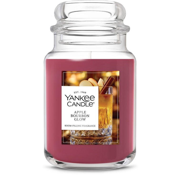 Apple Bourbon Glow Original Large Jar Candle Y0