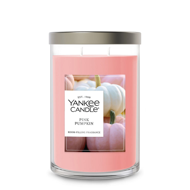 Pink Pumpkin Large Tumbler Candle F3