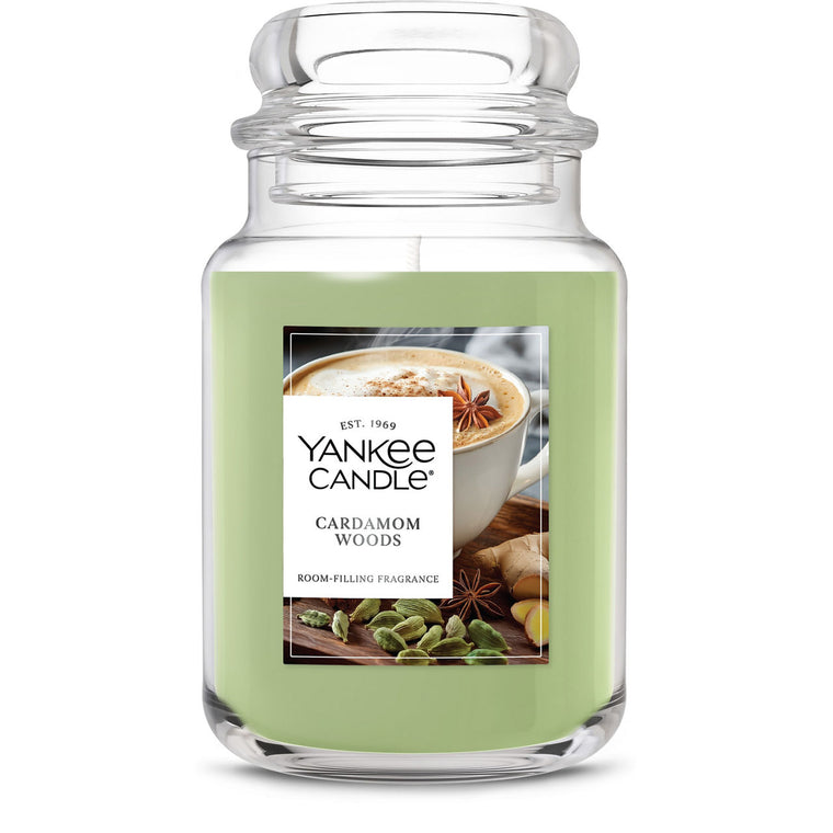 Cardamom Woods Original Large Jar Candle B6