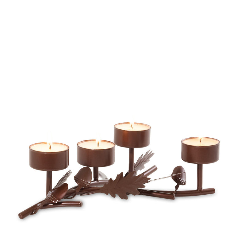 Acorn Branch Tea Light Candle Holder K9