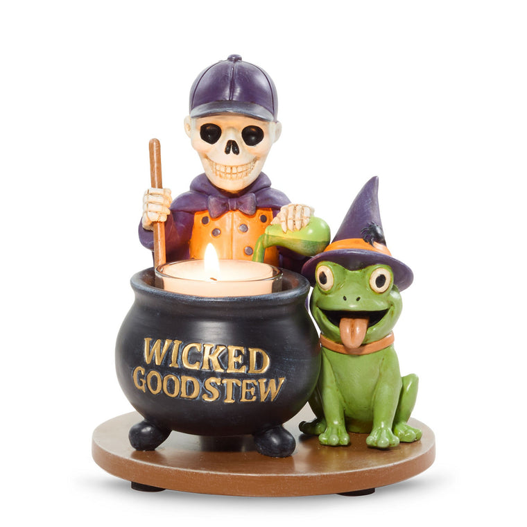 Bonebury Lane Wicked Good Tea Light Candle Holder C5