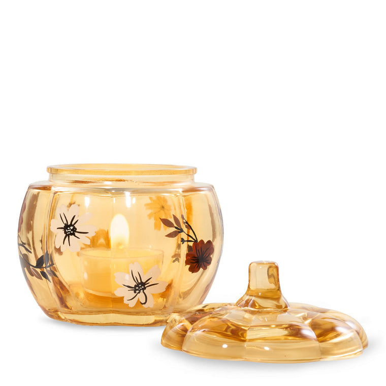 Flower Pumpkin Tea Light Candle Holder K6