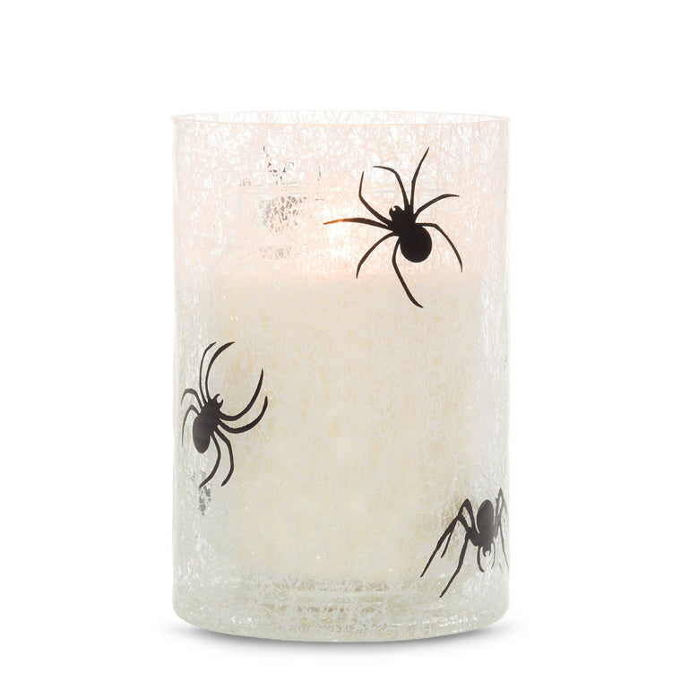 Spider Web Jar Candle Holder D8