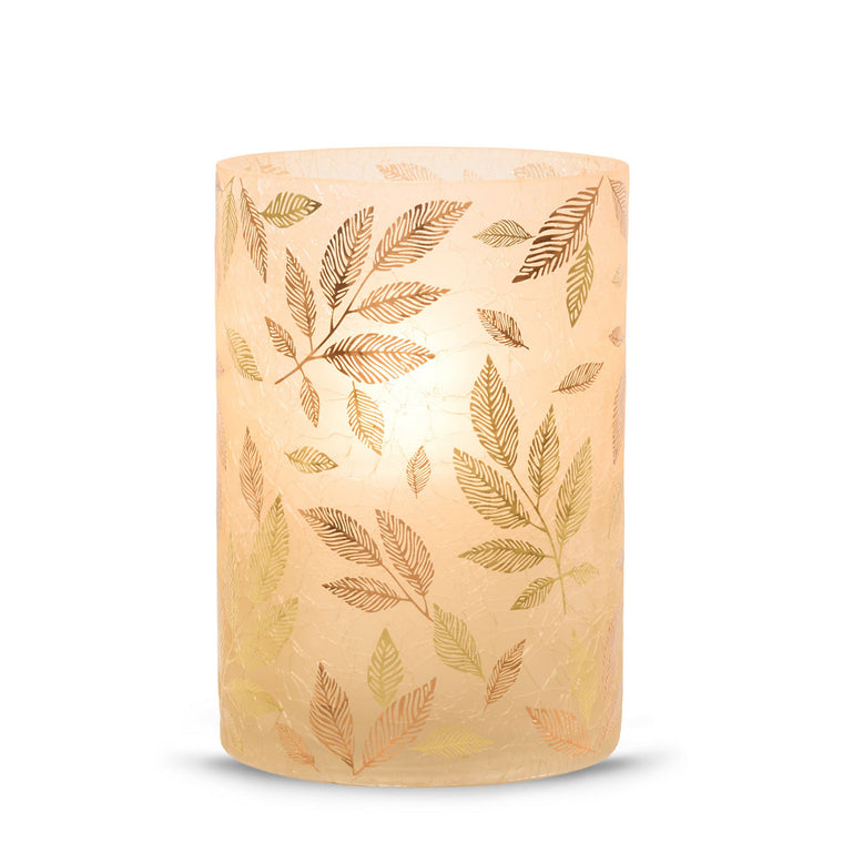 Frosted Gold Jar Candle Holder N8