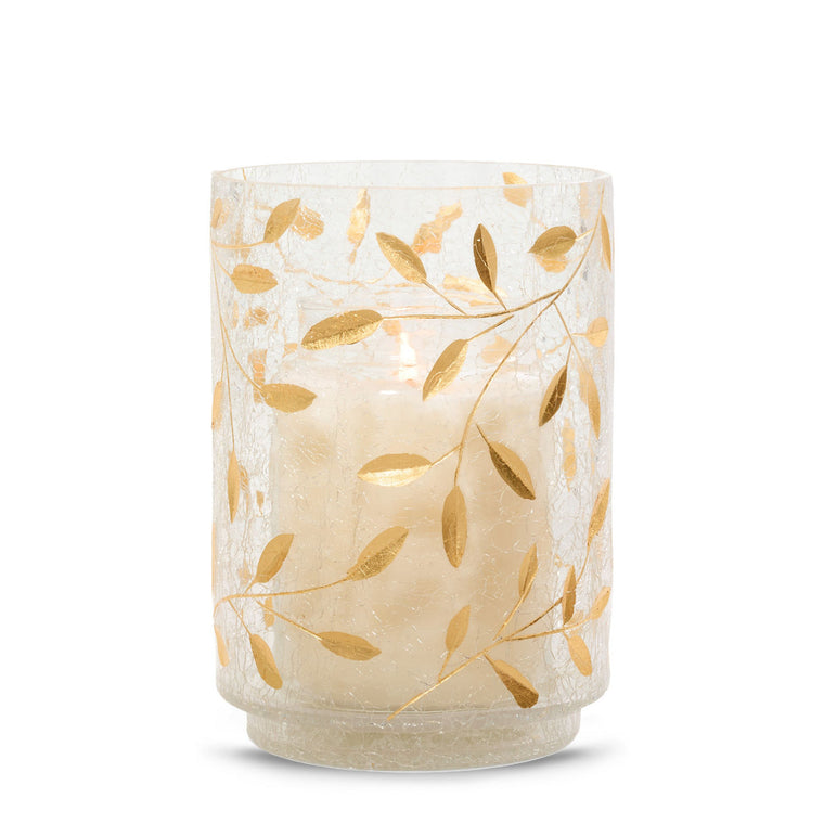 Gold Blossom Jar Candle Holder N6