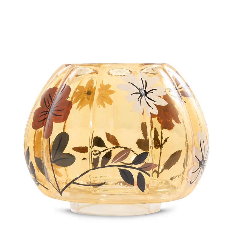 Flower Pumpkin Jar Candle Shade V0