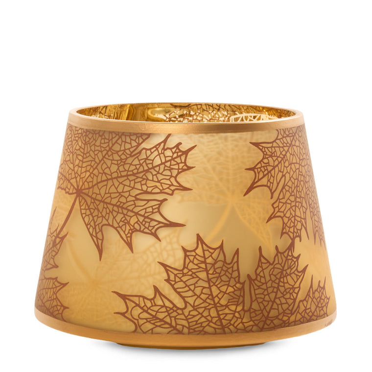 Crackle Leaves Jar Candle Shade R2
